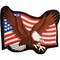 American Flag with Eagle Patch 3&#x22;